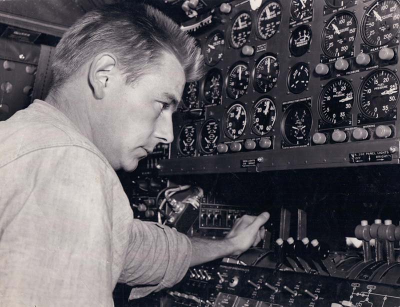 Dad at the Controls abt 1960