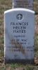 Francis Helen Hayes Headstone
